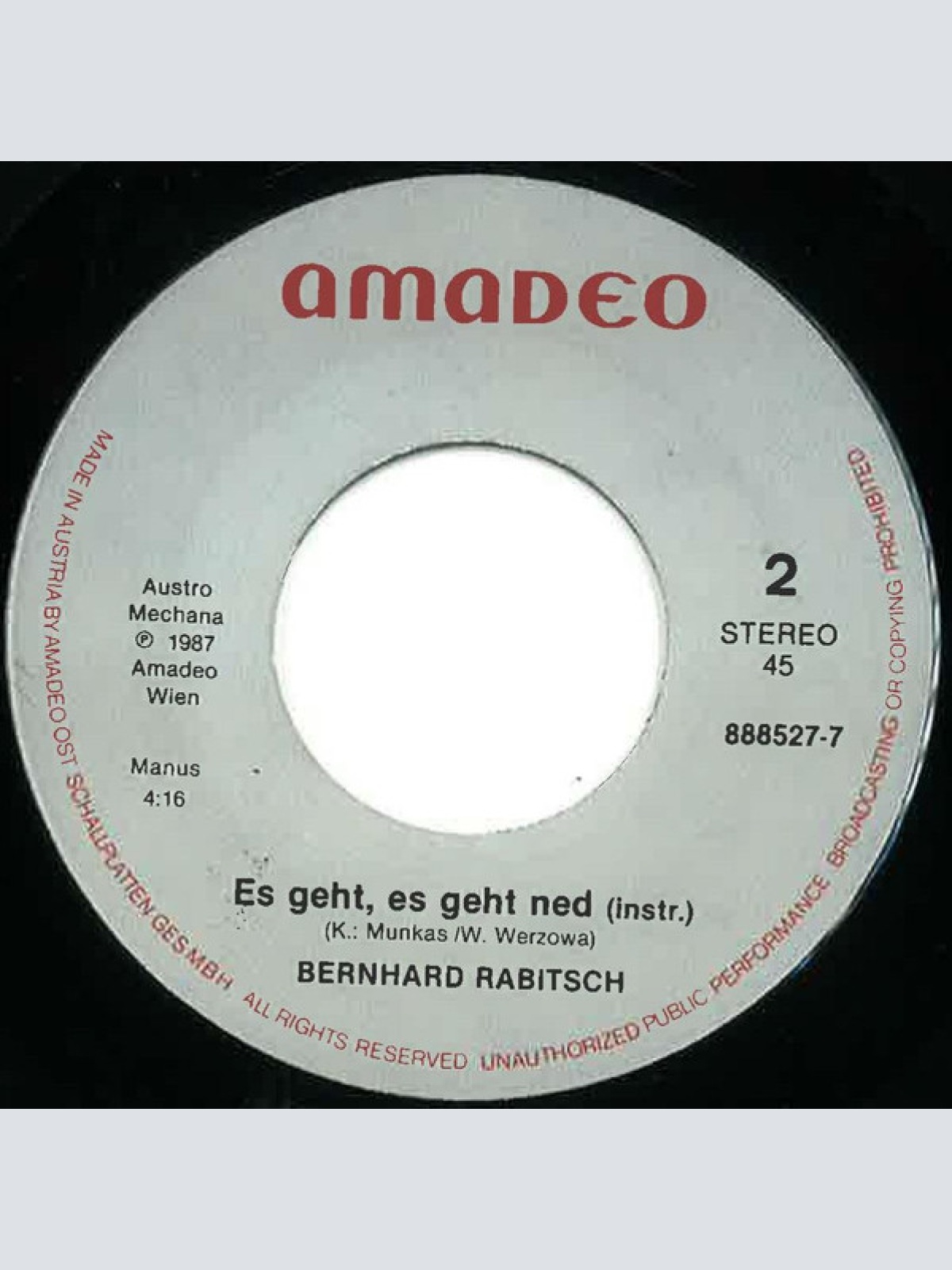 Vinyl / Bernhard Rabitsch - Mozart und Meisel