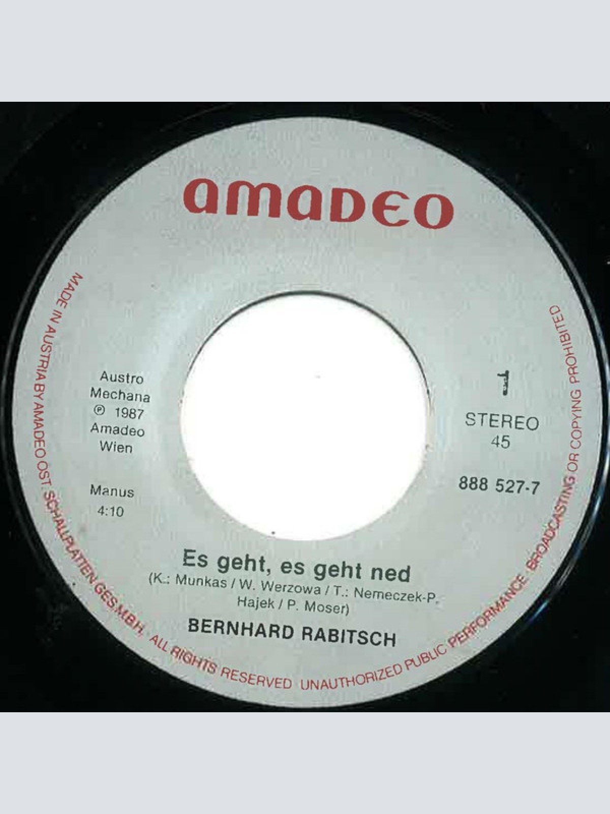 Vinyl / Bernhard Rabitsch - Mozart und Meisel