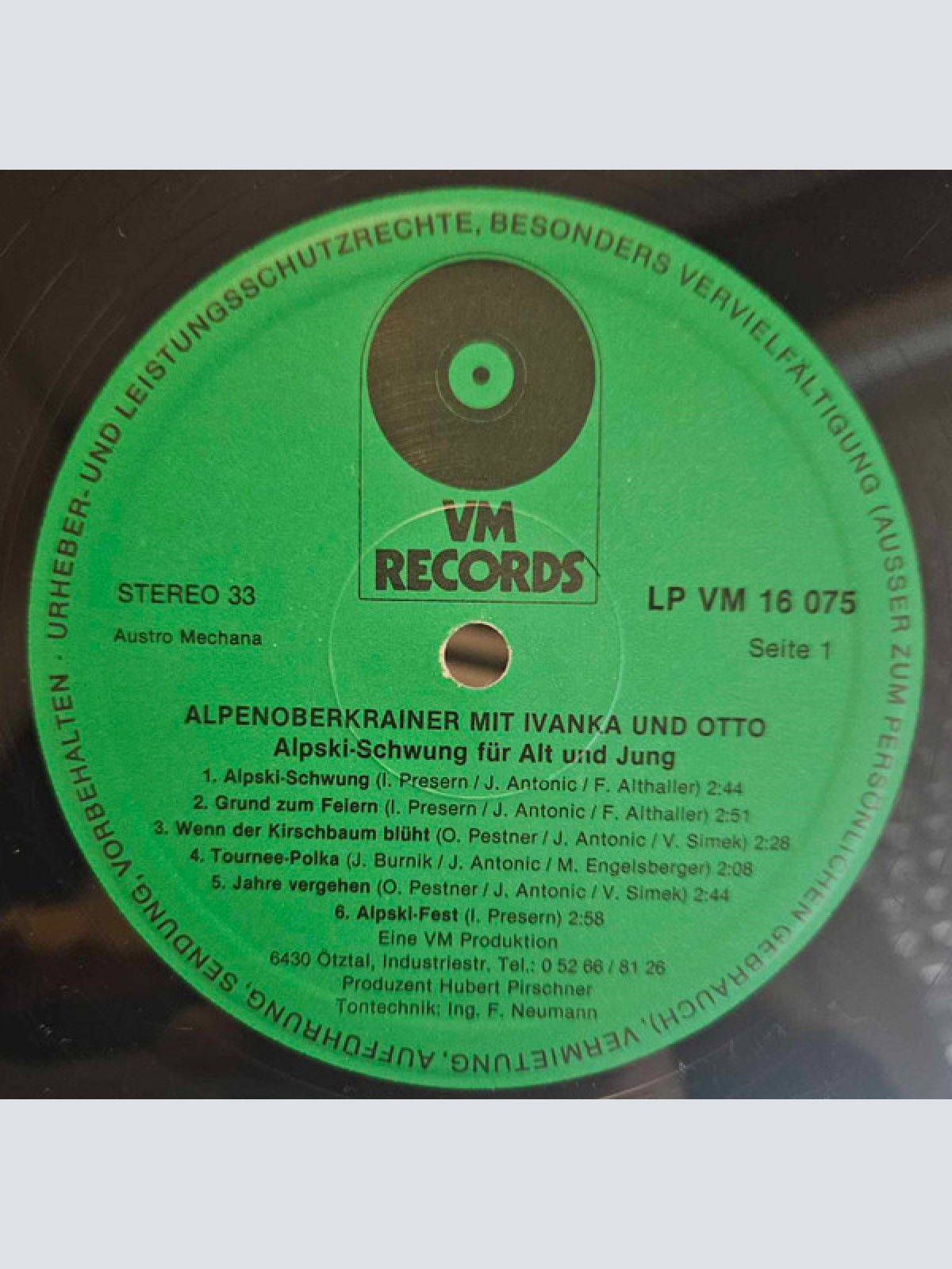 Vinyl / Alpenoberkrainer - Alpski-Schwung Für Alt Und Jung