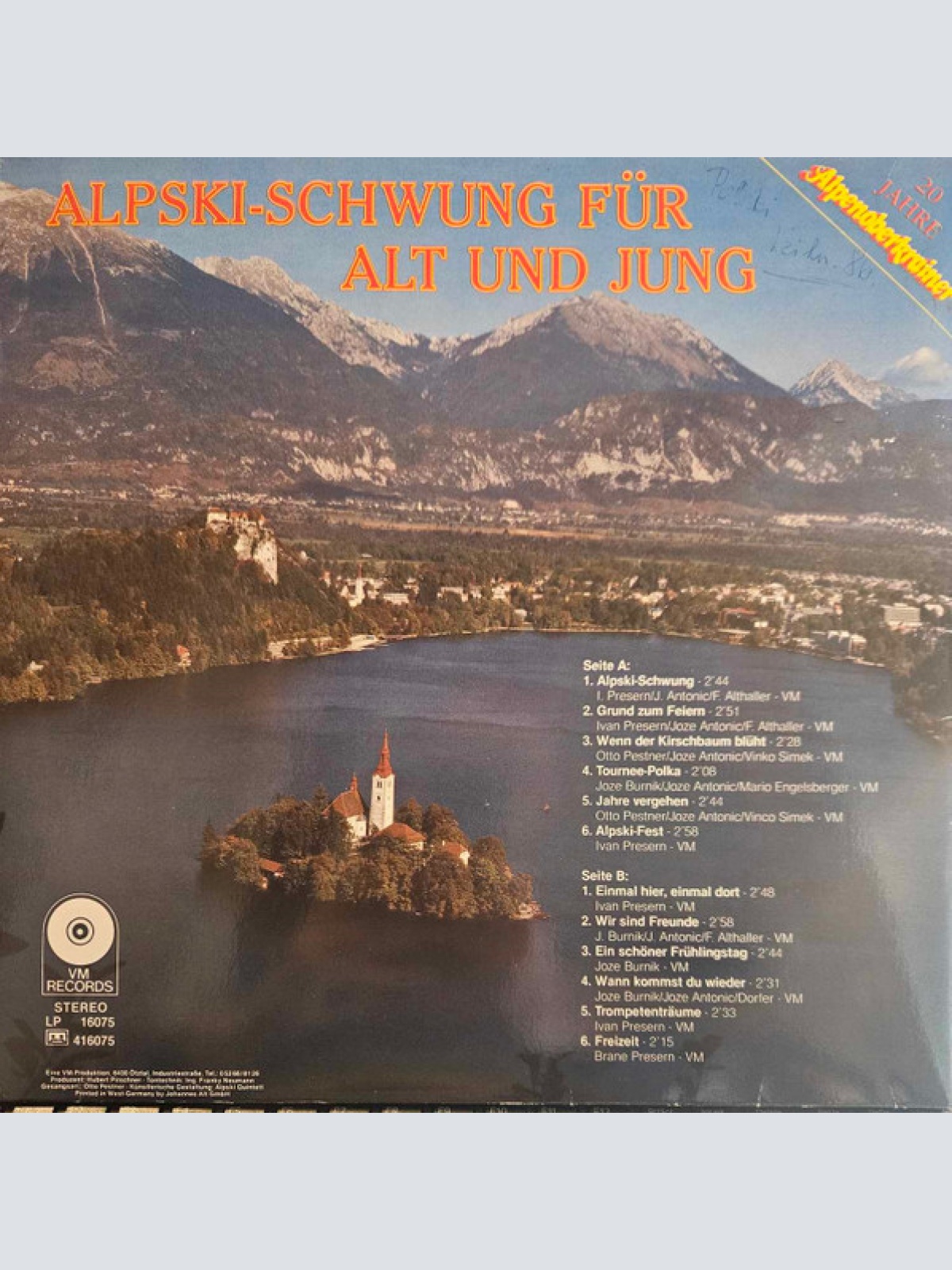 Vinyl / Alpenoberkrainer - Alpski-Schwung Für Alt Und Jung