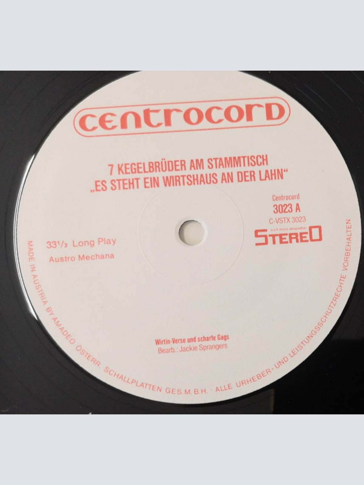 Vinyl / 7 Kegelbrüder Am Stammtisch - Es Steht Ein Wirtshaus An Der Lahn