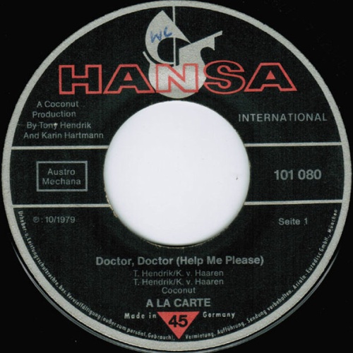 Vinyl / A La Carte* - Doctor, Doctor (Help Me Please)