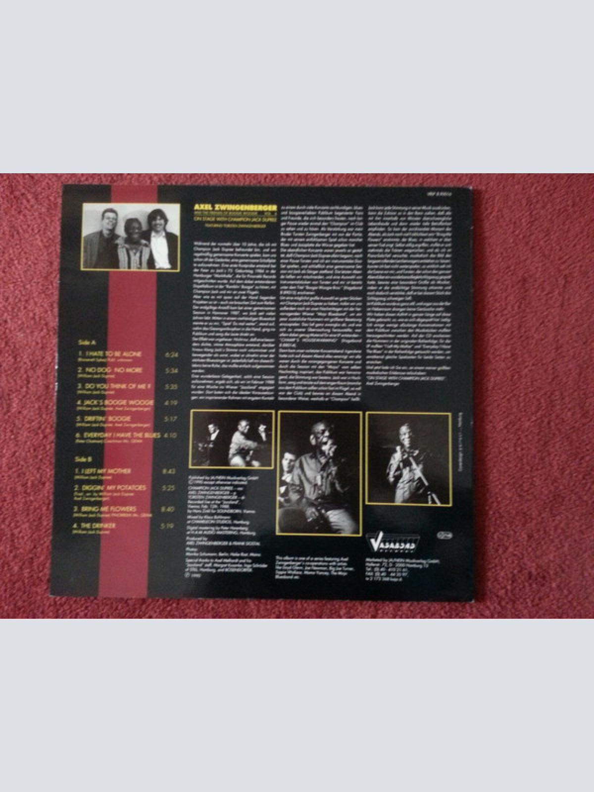 Vinyl / Axel Zwingenberger With Champion Jack Dupree - On Stage