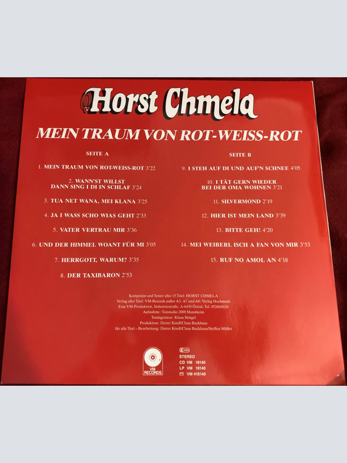 Vinyl / Horst Chmela - Mein Traum Von Rot-Weiss-Rot