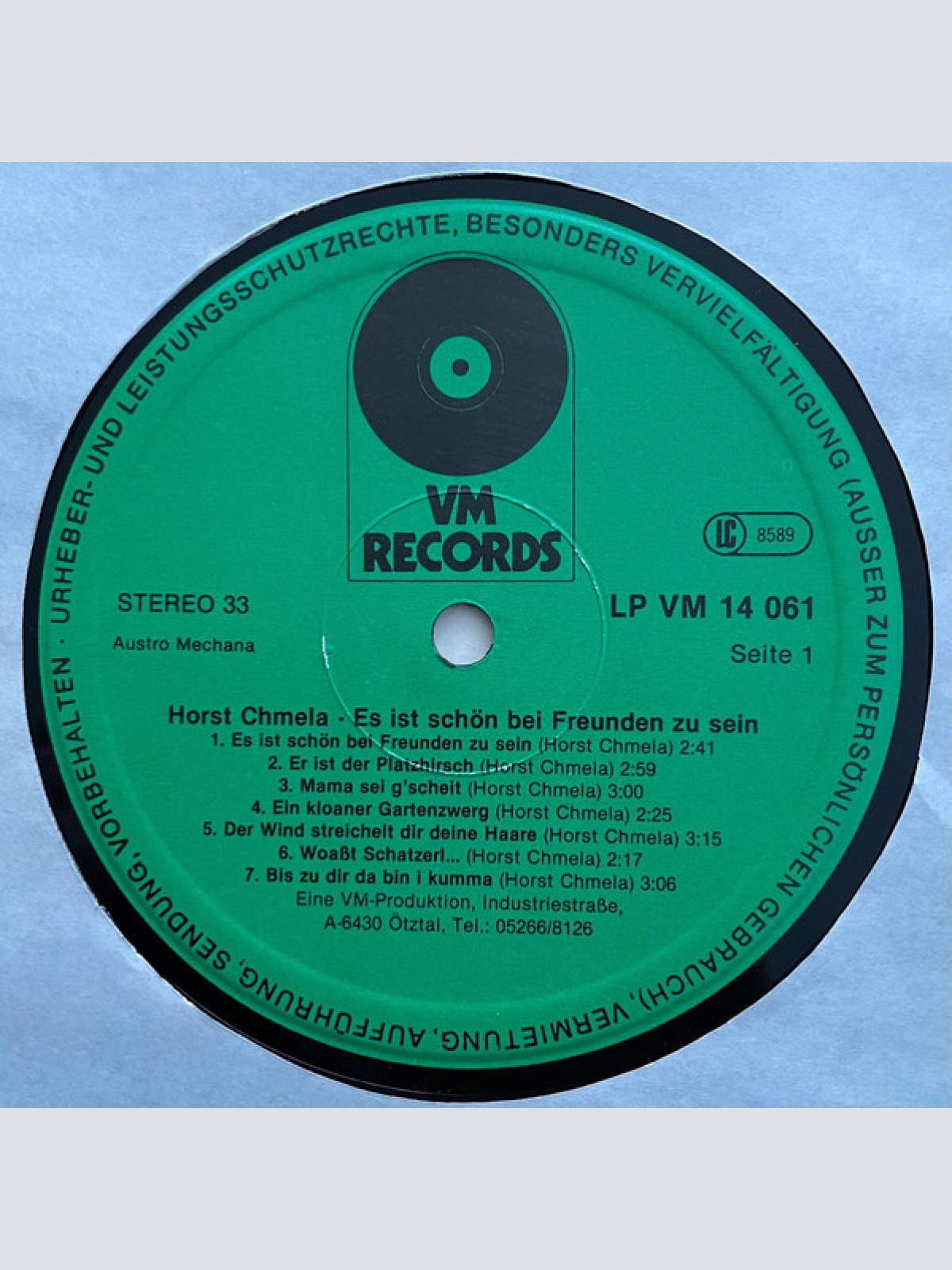 Vinyl / Horst Chmela - Es Ist Schön Bei Freunden Zu Sein