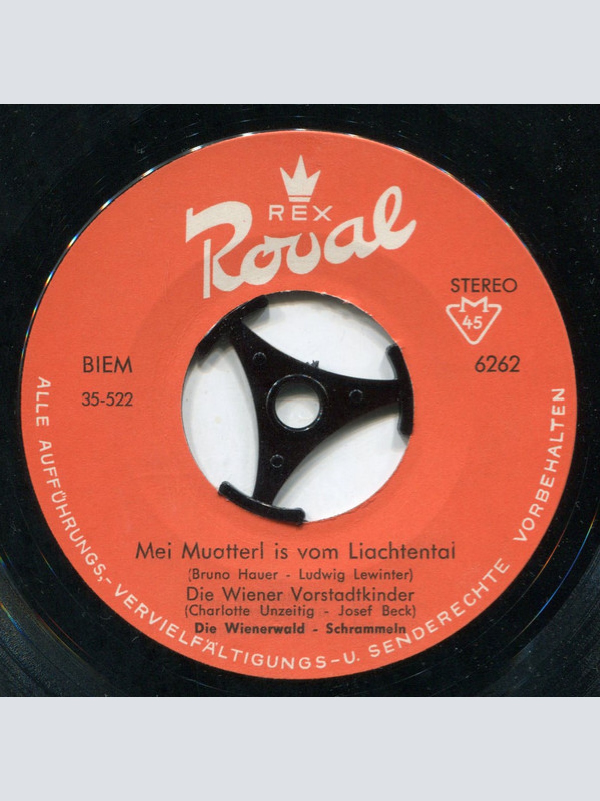 Vinyl / Die Wiener Vorstadtkinder - Weaner Gaudebrüader / Mei’ Muatterl Is’ Vom Liachtental