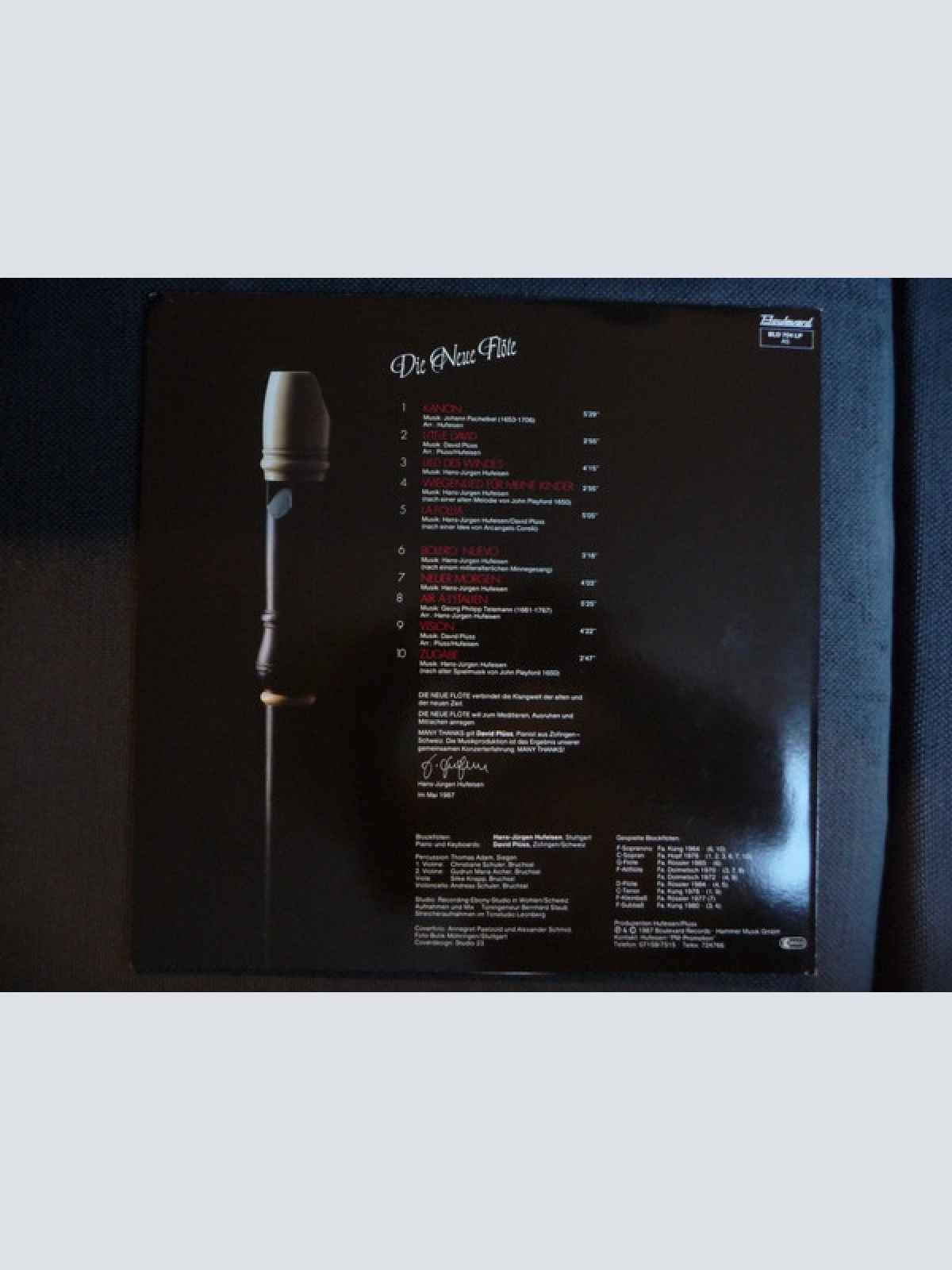 Vinyl / Hans-Jürgen Hufeisen - Die Neue Flöte