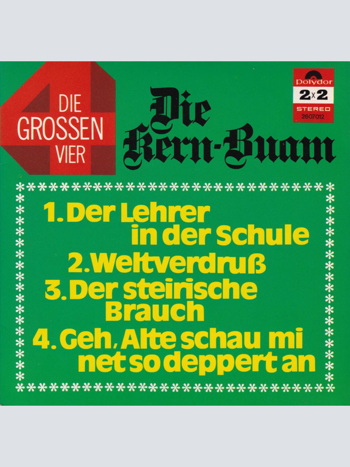 Vinyl / Die Kern Buam - Die Grossen Vier