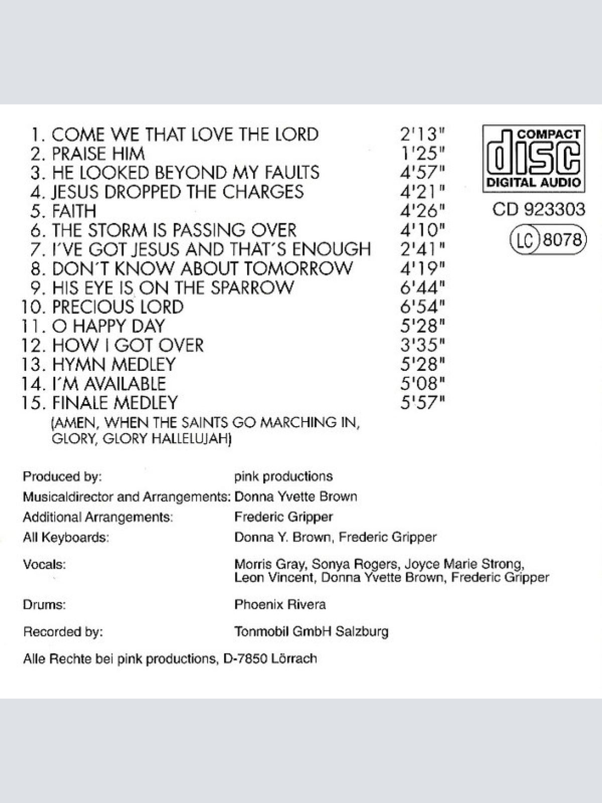 CD / The Black Gospel Pearls - Live (Gospel-Songs Und Negro-Spirituals Volume 1)