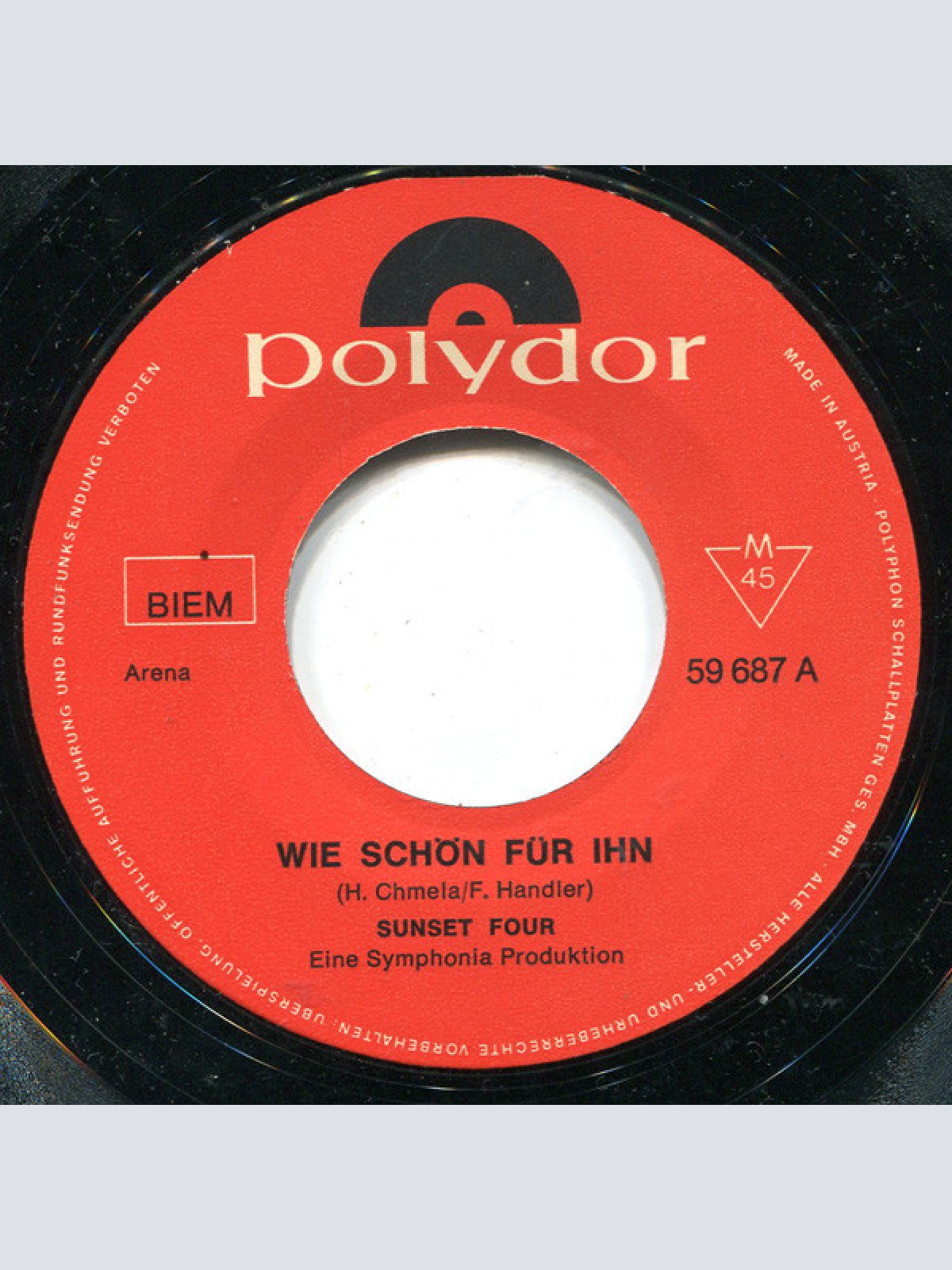 Vinyl / Sunset Four - Wie Schön Für Ihn / Im Abendwind