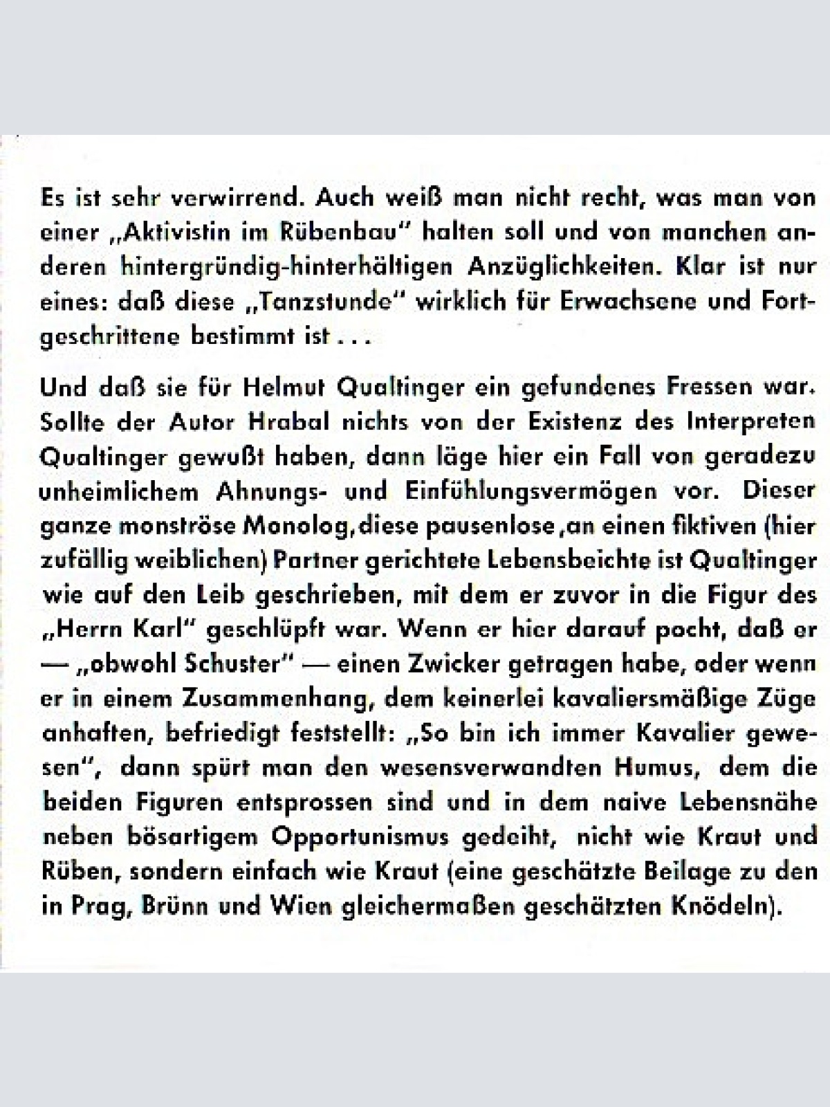CD / Helmut Qualtinger - Der Böhmische Herr Karl