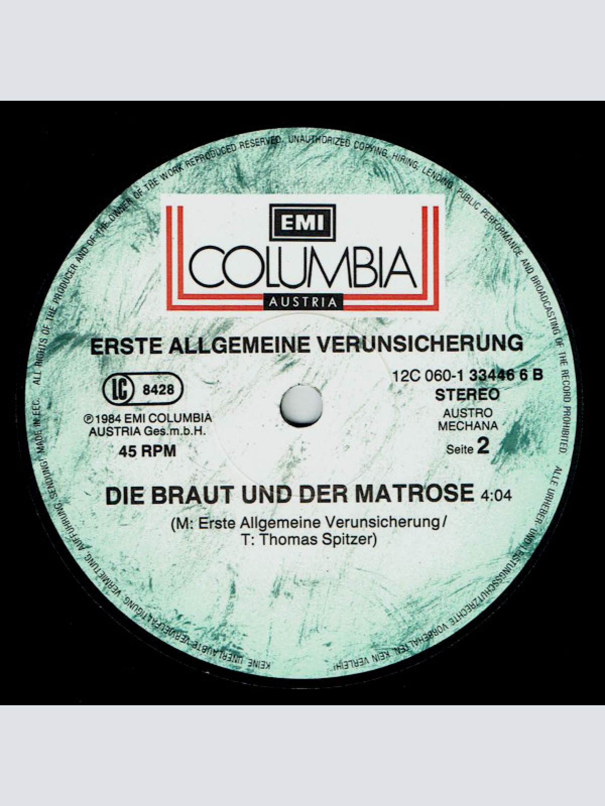 Vinyl / Erste Allgemeine Verunsicherung* - Kann Denn Schwachsinn Sünde Sein...?