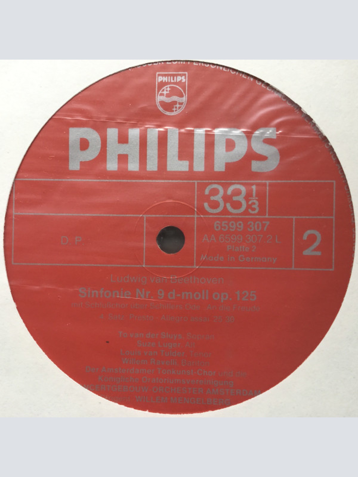 Vinyl / Beethoven*, Willem Mengelberg, Concertgebouw-Orchester Amsterdam* - Sinfonien Nr. 5 / Nr. 9