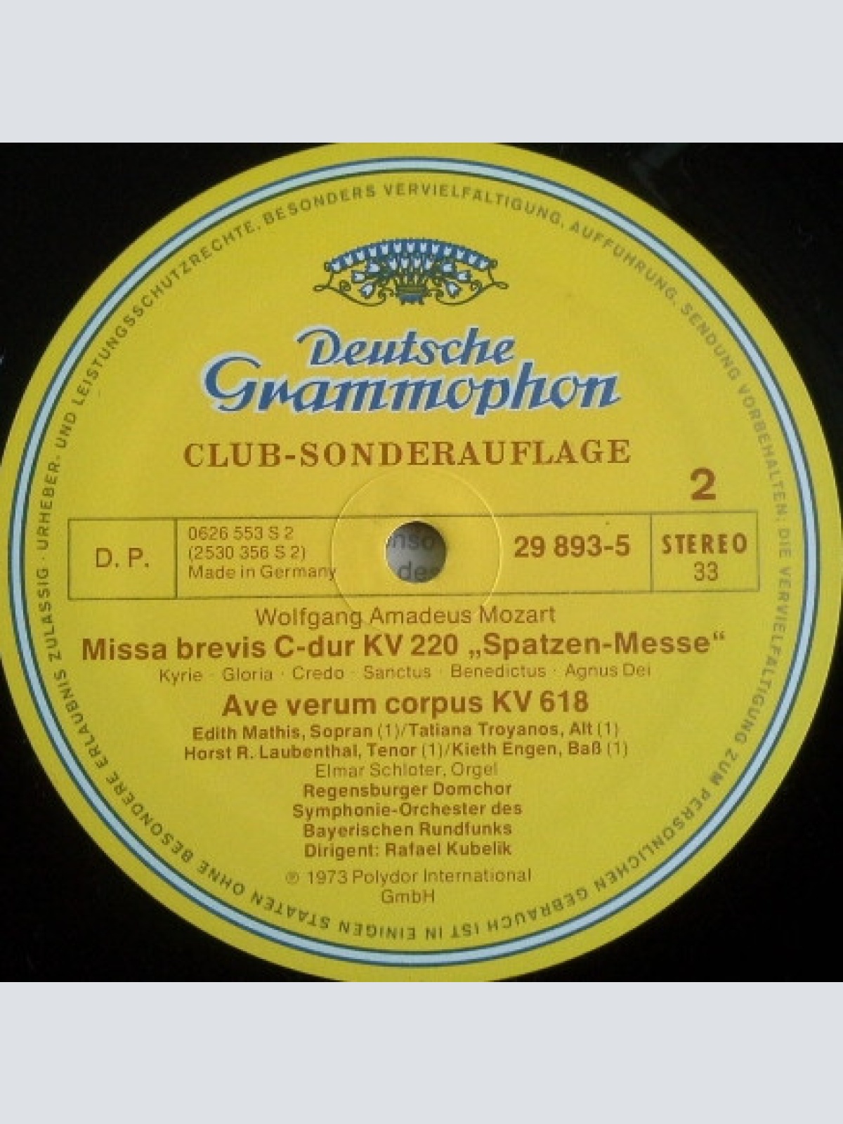 Vinyl / Wolfgang Amadeus Mozart - Krönungsmesse ● Missa Brevis ● Ave Verum