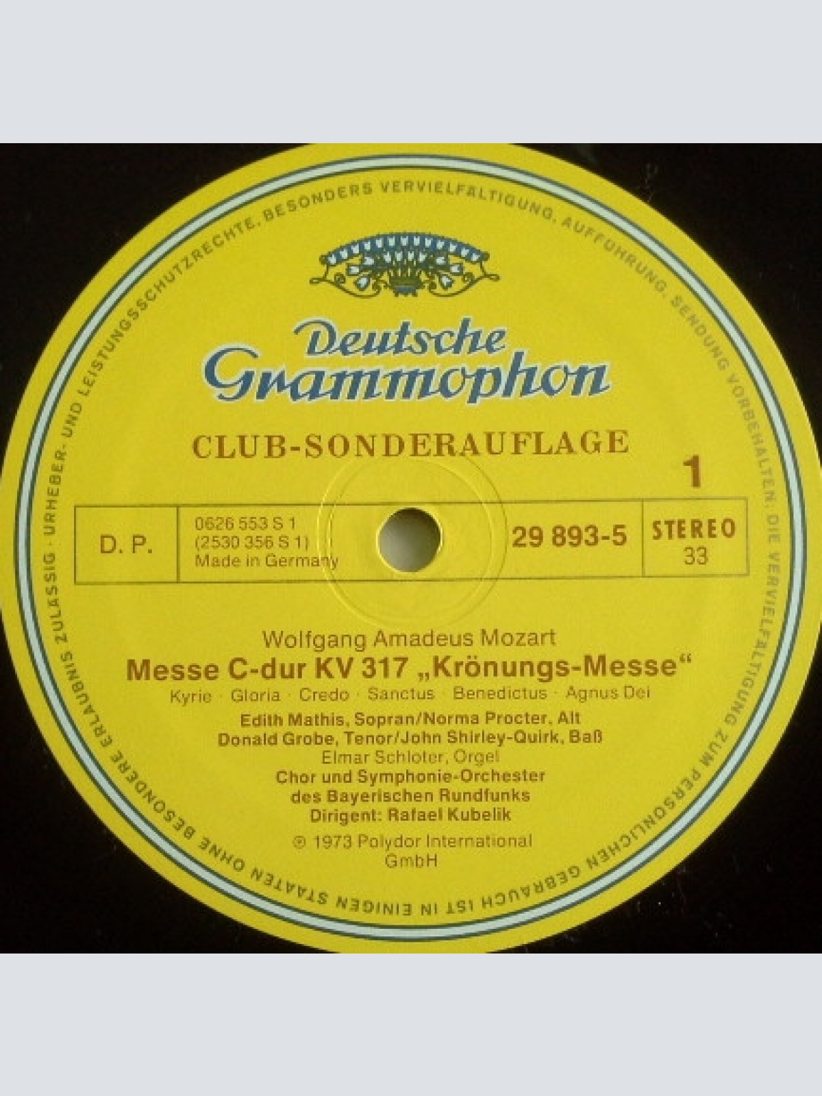 Vinyl / Wolfgang Amadeus Mozart - Krönungsmesse ● Missa Brevis ● Ave Verum