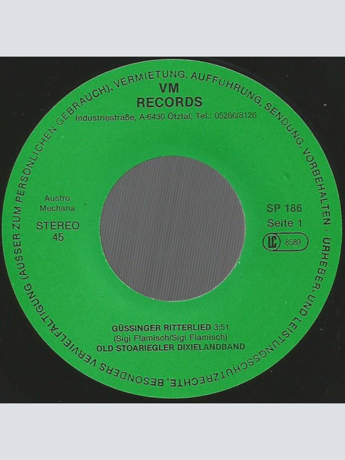 Vinyl / Old Stoariegler Dixielandband - Güssinger Ritterlied