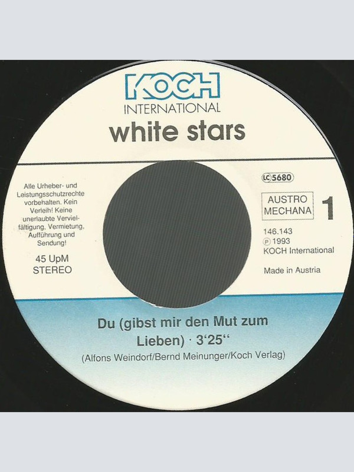 Vinyl / White Stars - Du (Gibst Mir Den Mut Zum Lieben)