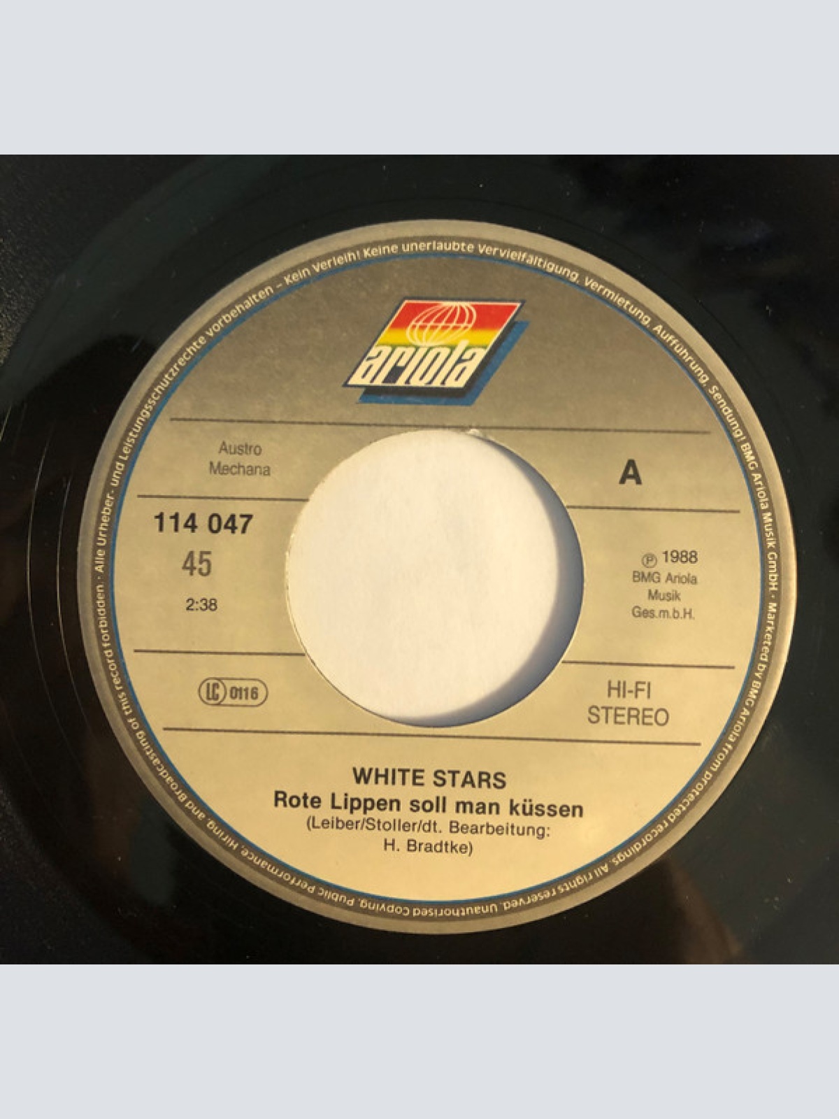 Vinyl / White Stars - Rote Lippen Soll Man Küssen