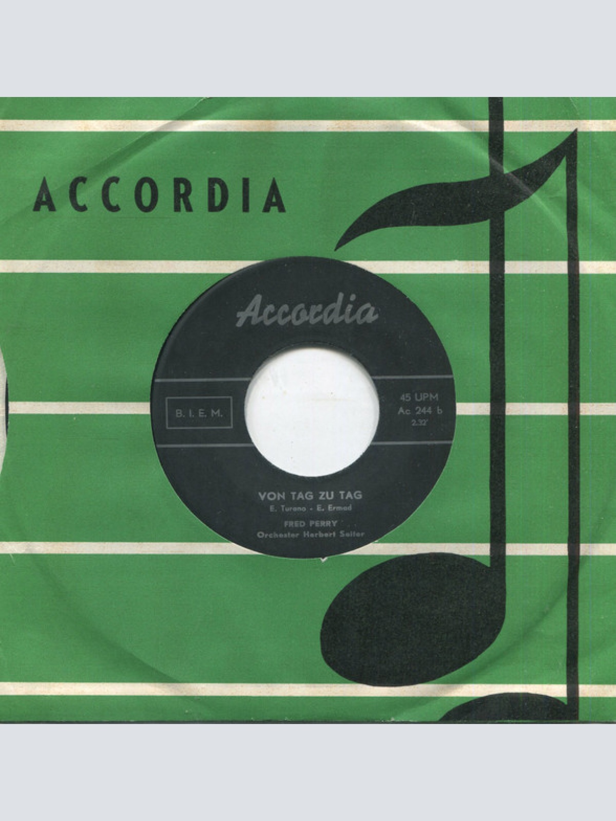 Vinyl / Fred Perry (2) - Noch Einmal Spielt Mir Den Tango / Von Tag Zu Tag