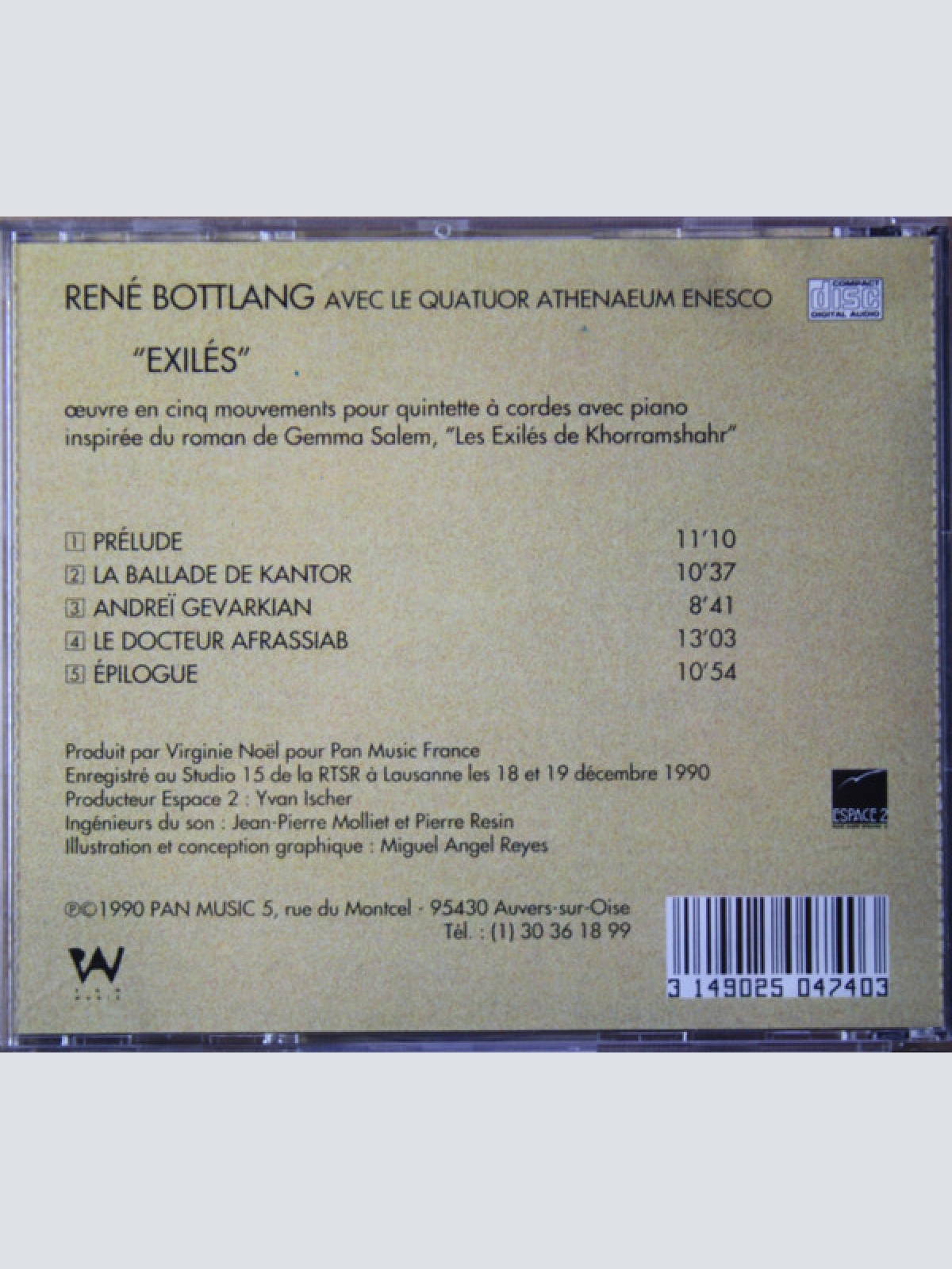 CD / René Bottlang - Exilés