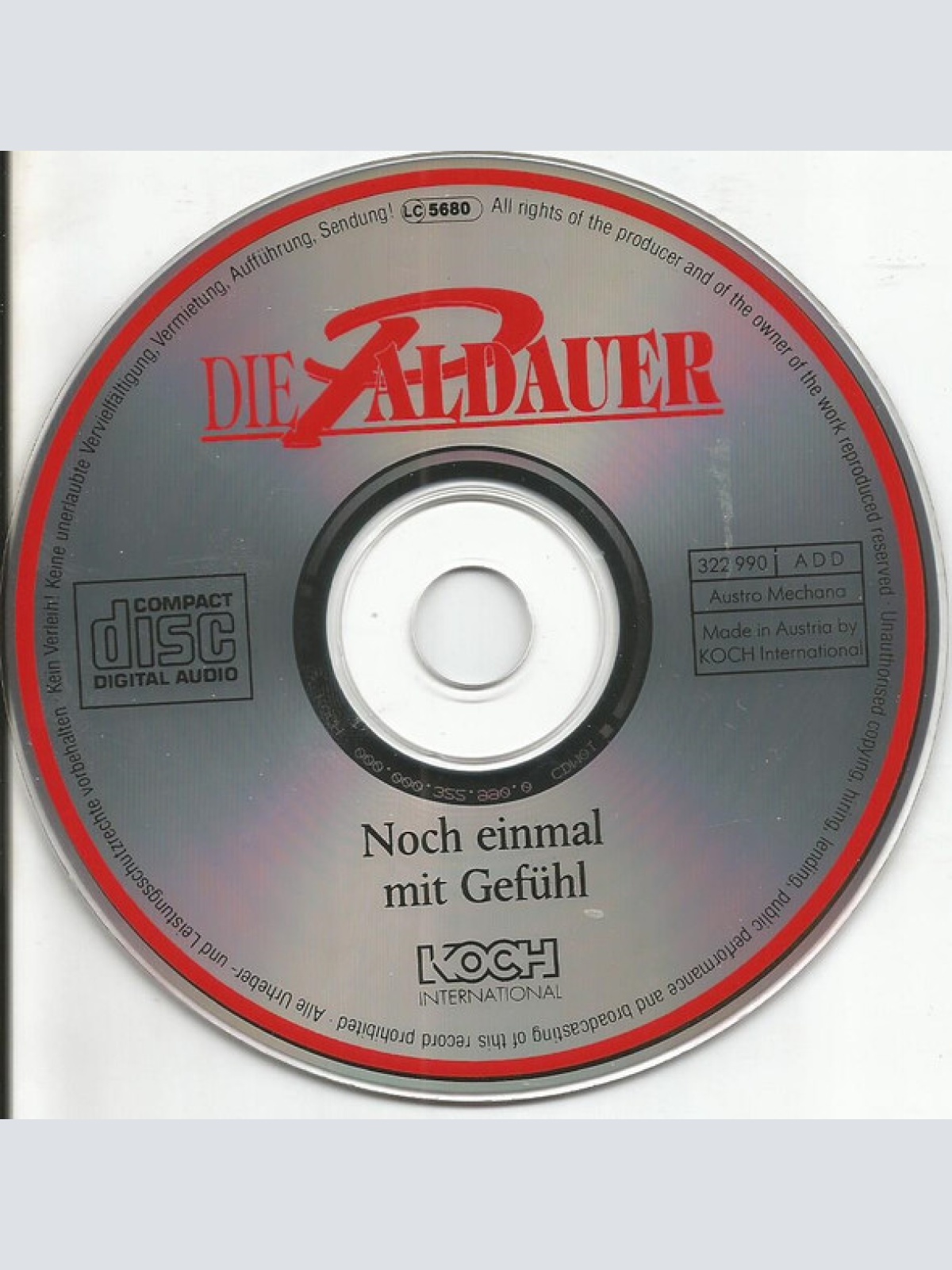 CD / Die Paldauer - Noch Einmal Mit Gefühl