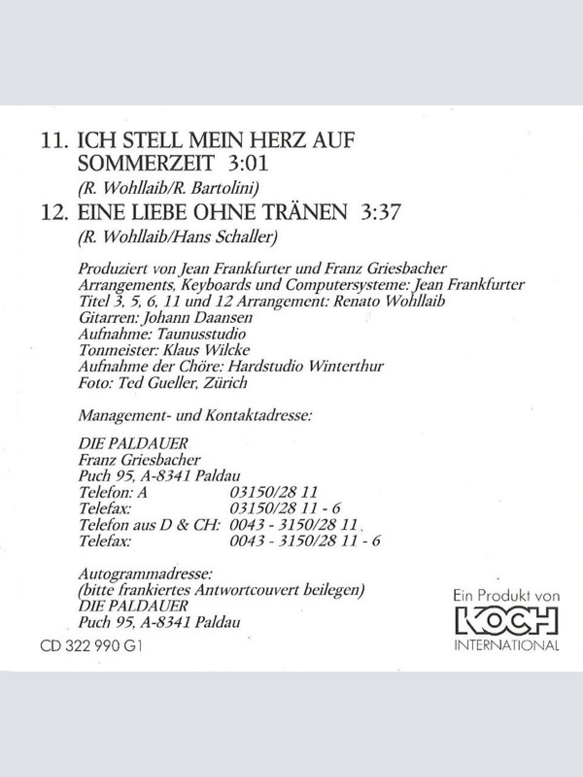 CD / Die Paldauer - Noch Einmal Mit Gefühl