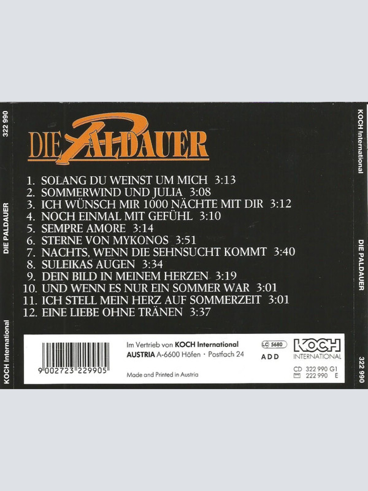 CD / Die Paldauer - Noch Einmal Mit Gefühl