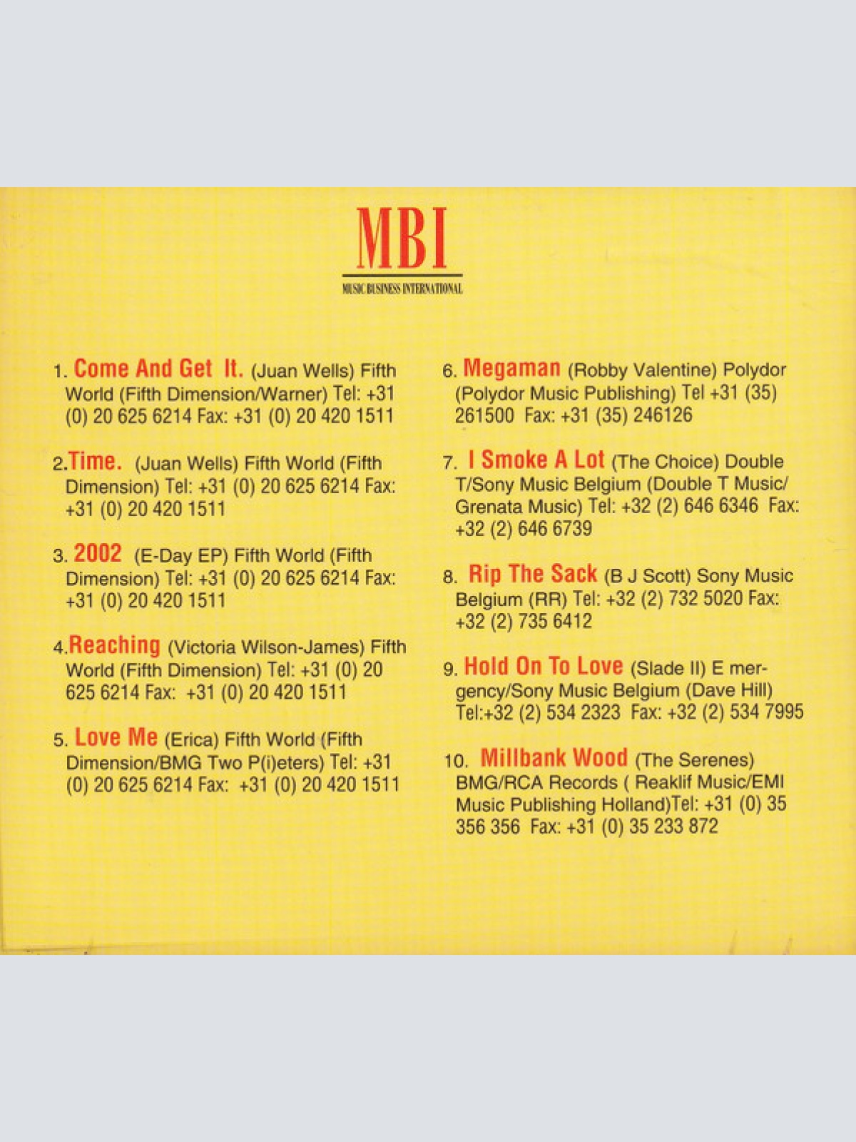 CD / Various - The Benelux Talent Showcase