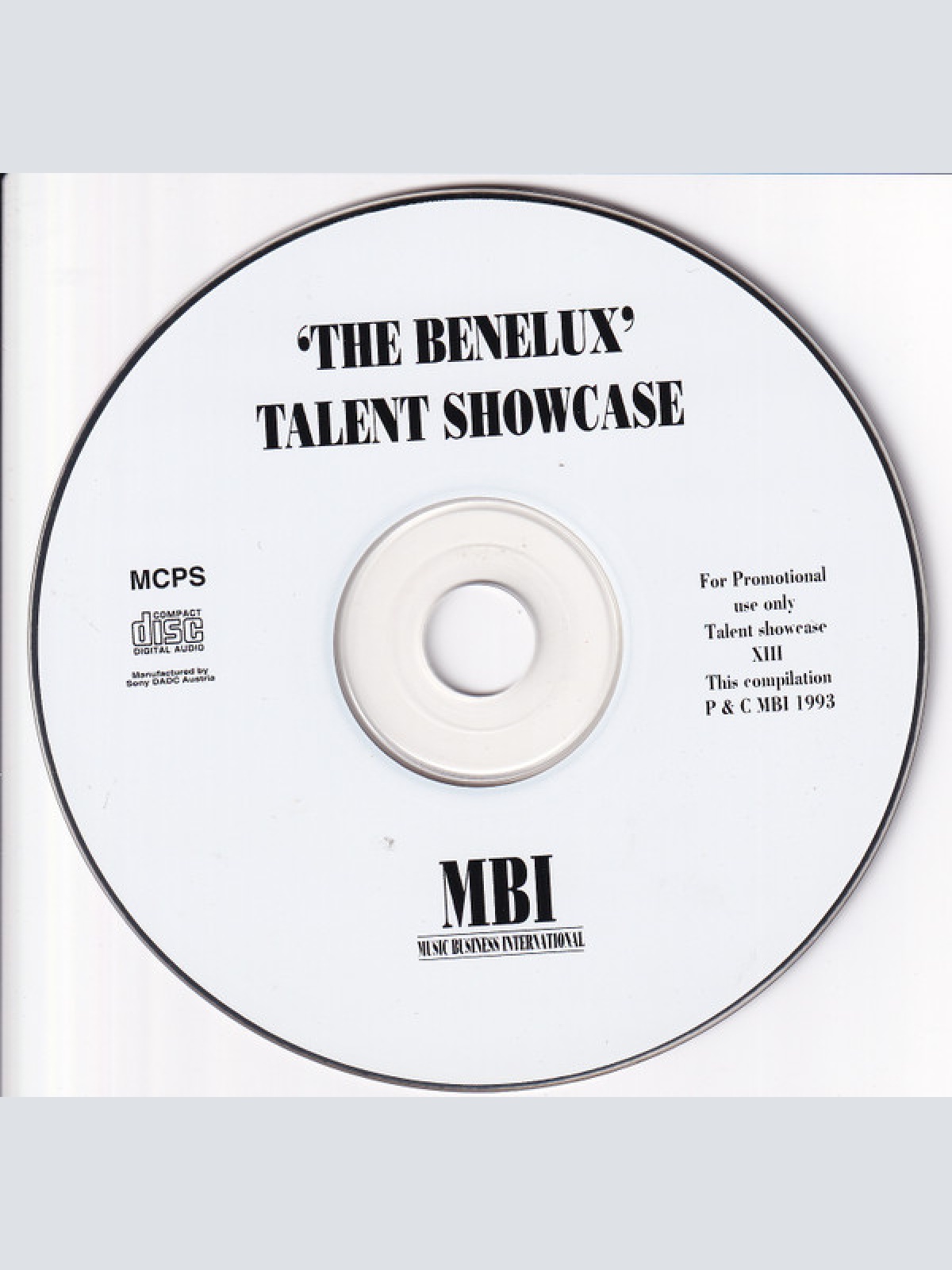 CD / Various - The Benelux Talent Showcase