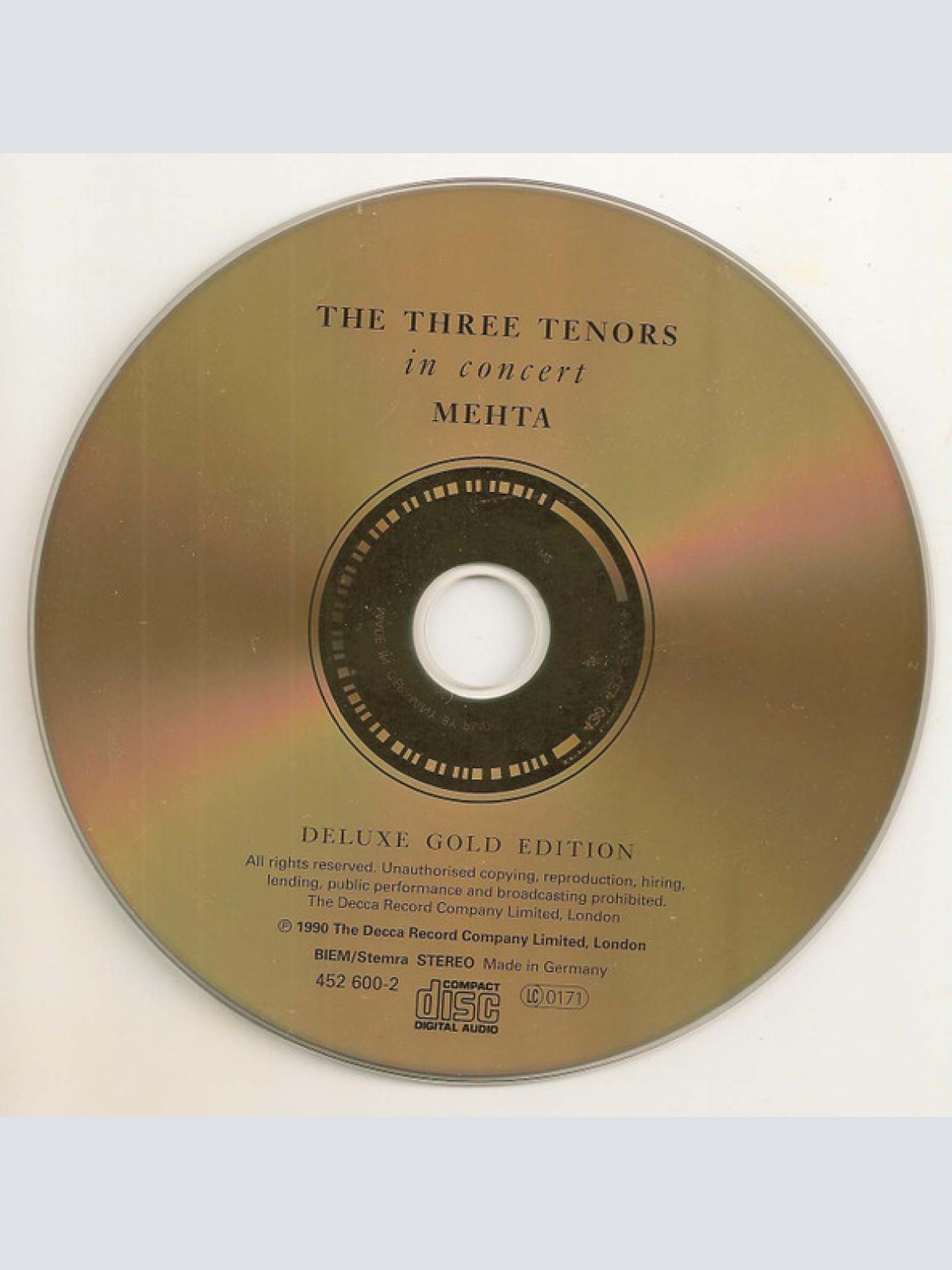 CD / The Three Tenors, Carreras*, Domingo*, Pavarotti*, Mehta* - In Concert