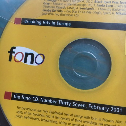 CD / Various - Fono, Breaking Hits In Europe 37