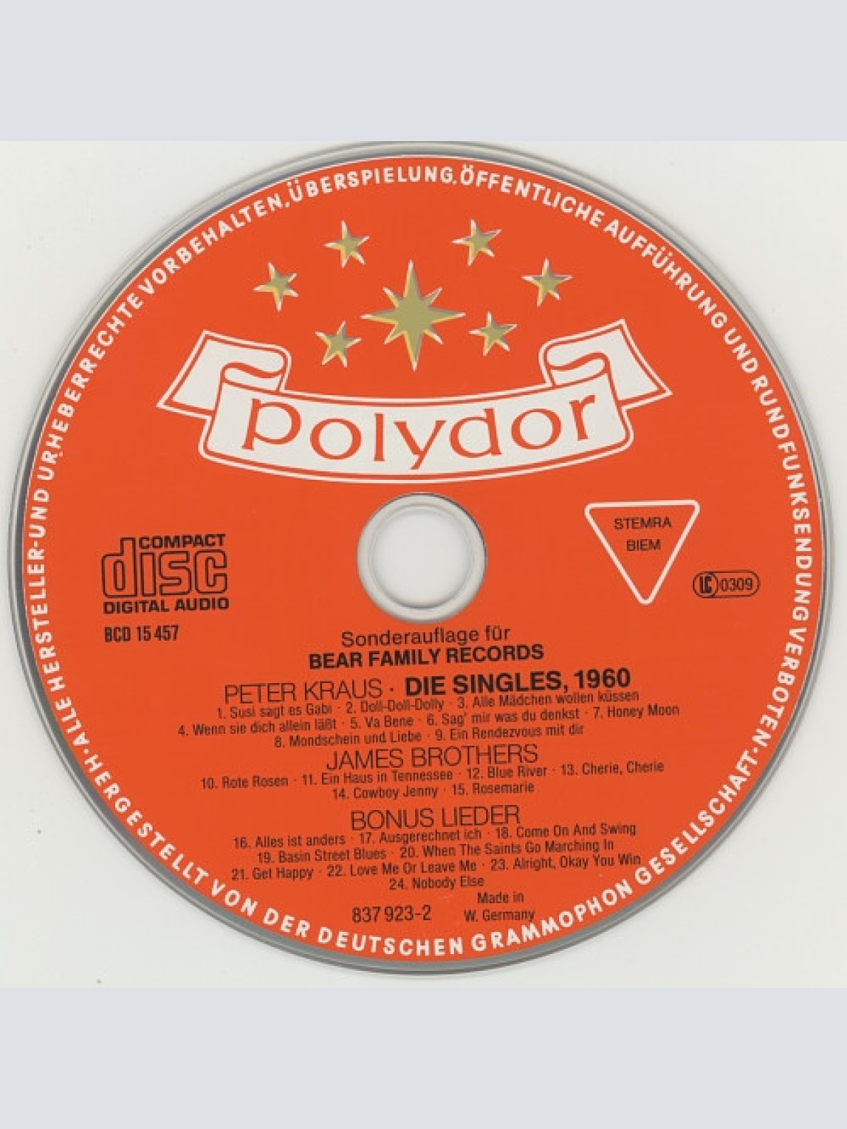 CD / Peter Kraus - Die Singles 1960