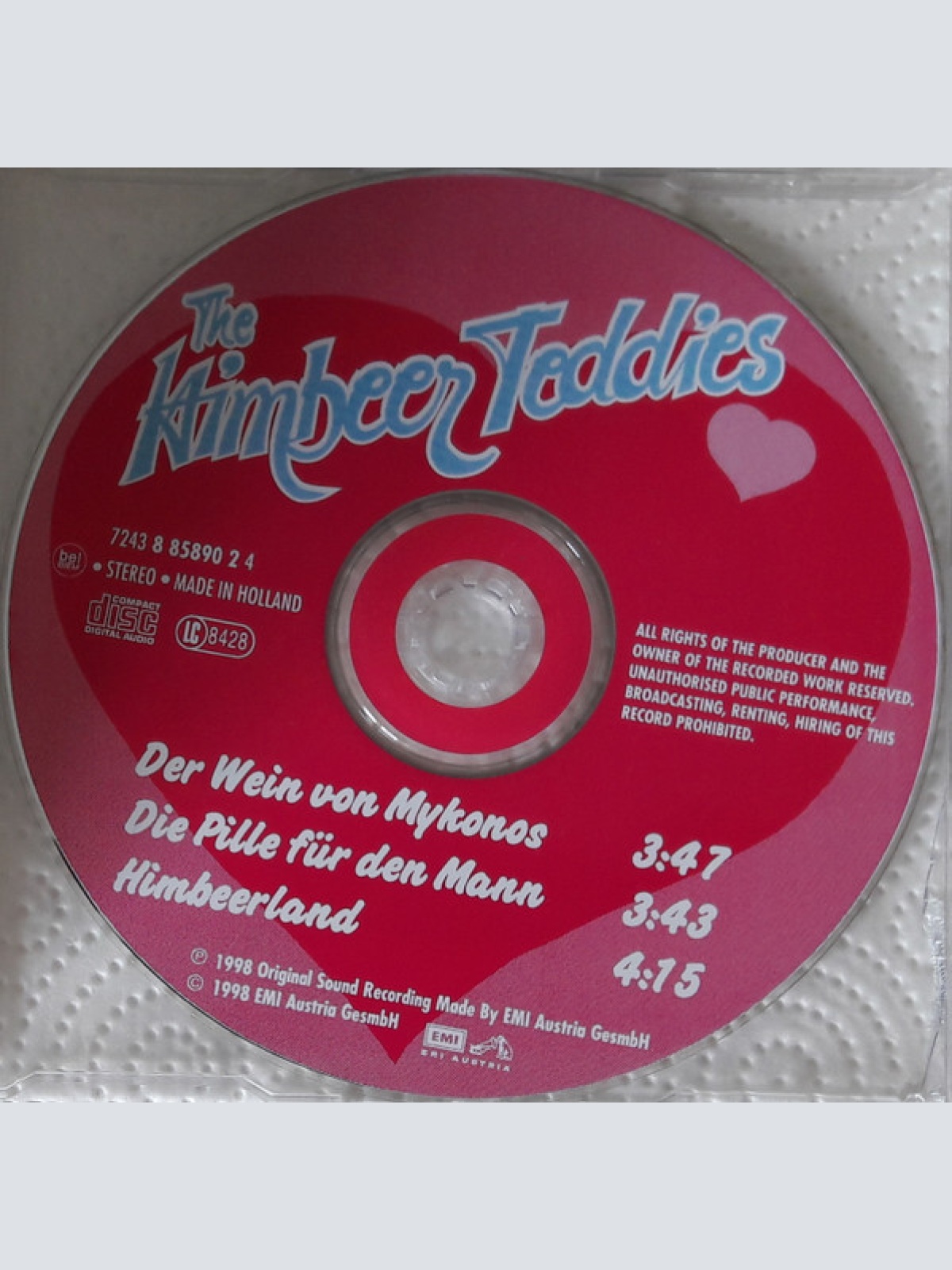 CD / Die EAV* Präsentiert The Himbeer Teddies - Der Wein Von Mykonos & Die Pille Für Den Mann