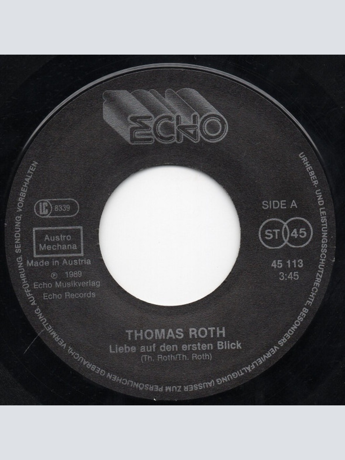 Vinyl / Thomas Roth (5) - Liebe Auf Den Ersten Blick