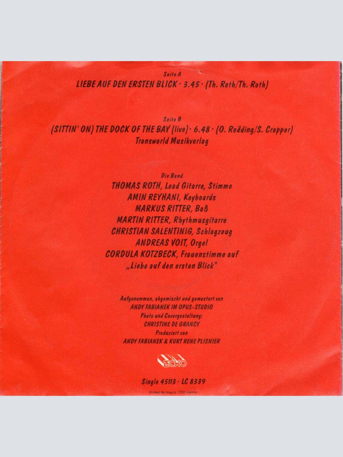 Vinyl / Thomas Roth (5) - Liebe Auf Den Ersten Blick