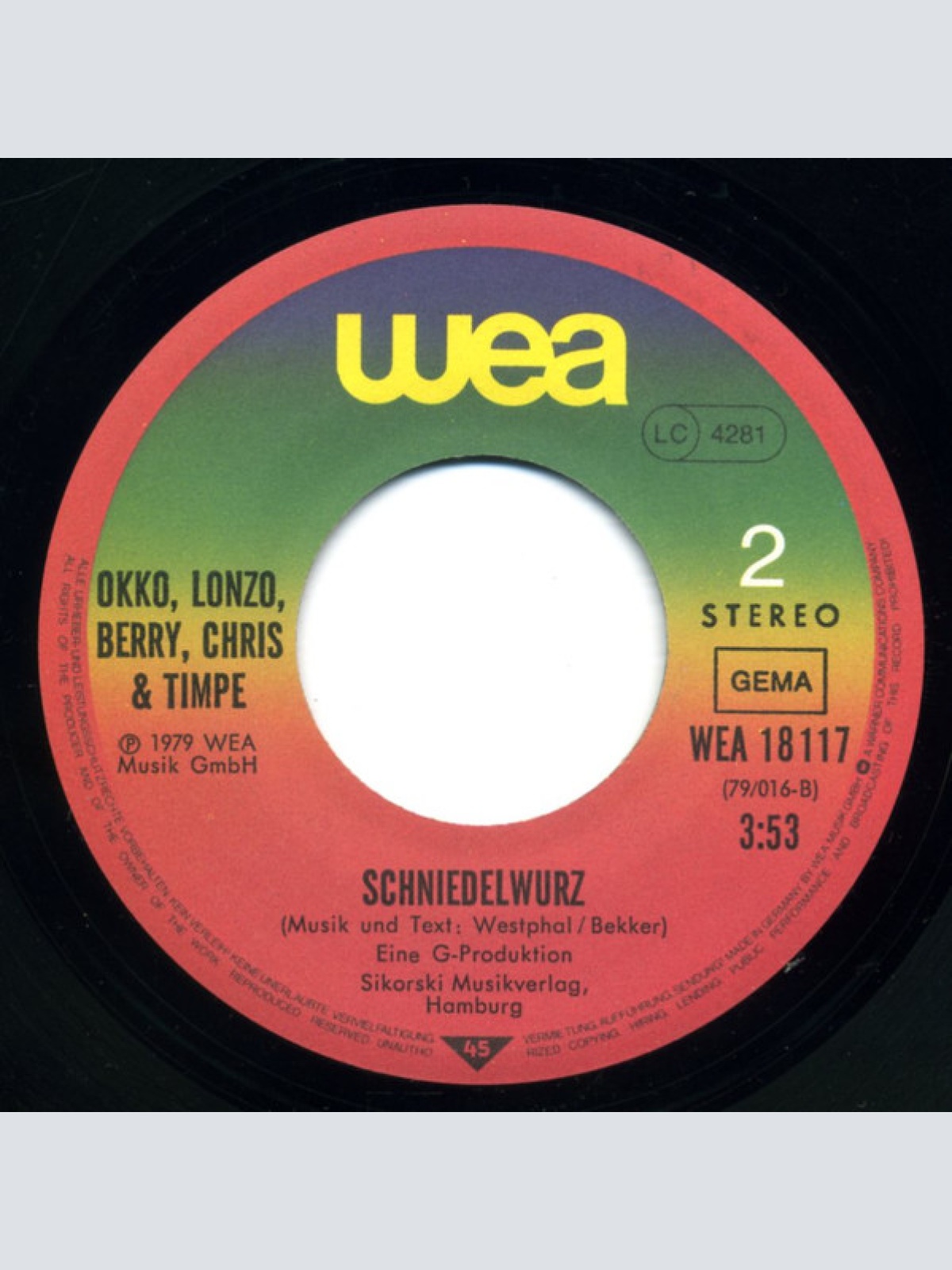 Vinyl / Okko, Lonzo, Berry, Chris & Timpe - Bäng Bäng