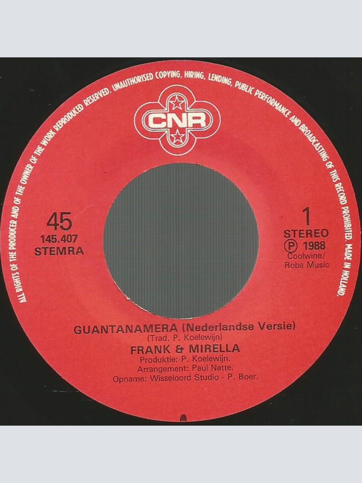 Vinyl / Frank & Mirella - Guantanamera (Nederlandse Versie)