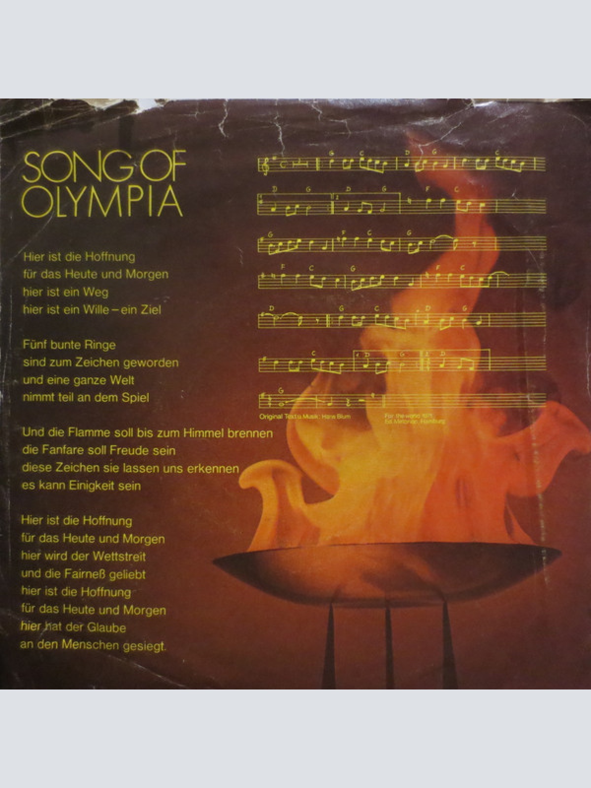 Vinyl / Ben Cramer, The Olympic Symphony Orchestra & Choir - Song Of Olympia