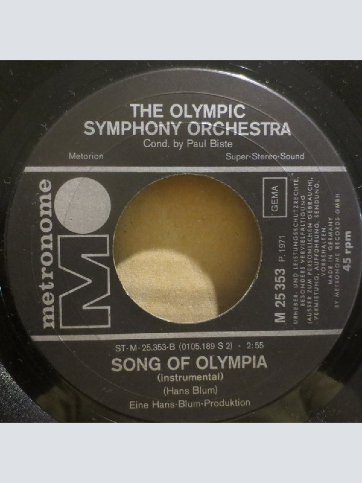 Vinyl / Ben Cramer, The Olympic Symphony Orchestra & Choir - Song Of Olympia