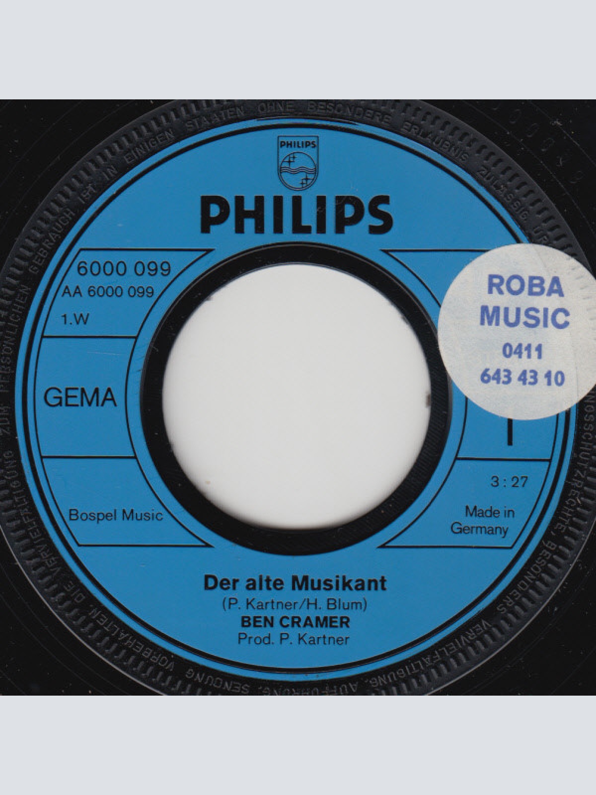 Vinyl / Ben Cramer - Der Alte Musikant (De Oude Muzikant)