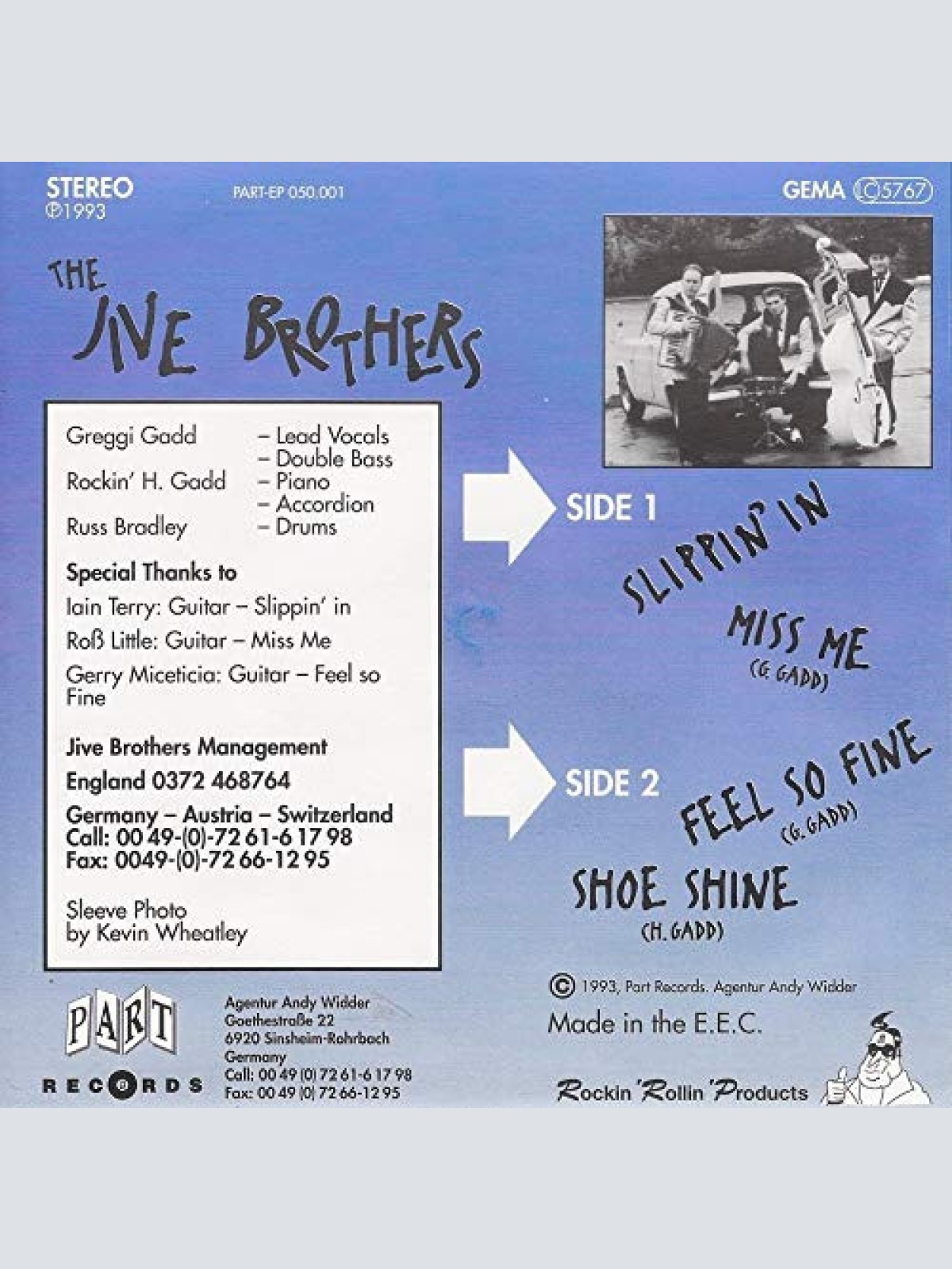 Vinyl / The Jive Brothers - Slippin' In