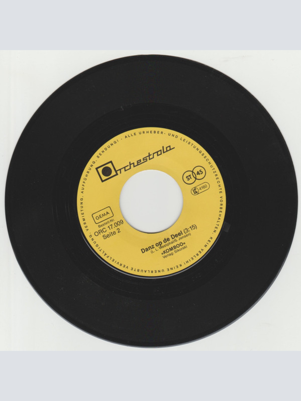 Vinyl / Komboo - Wir Feiern Heut Eine Party / Danz Op De Deel