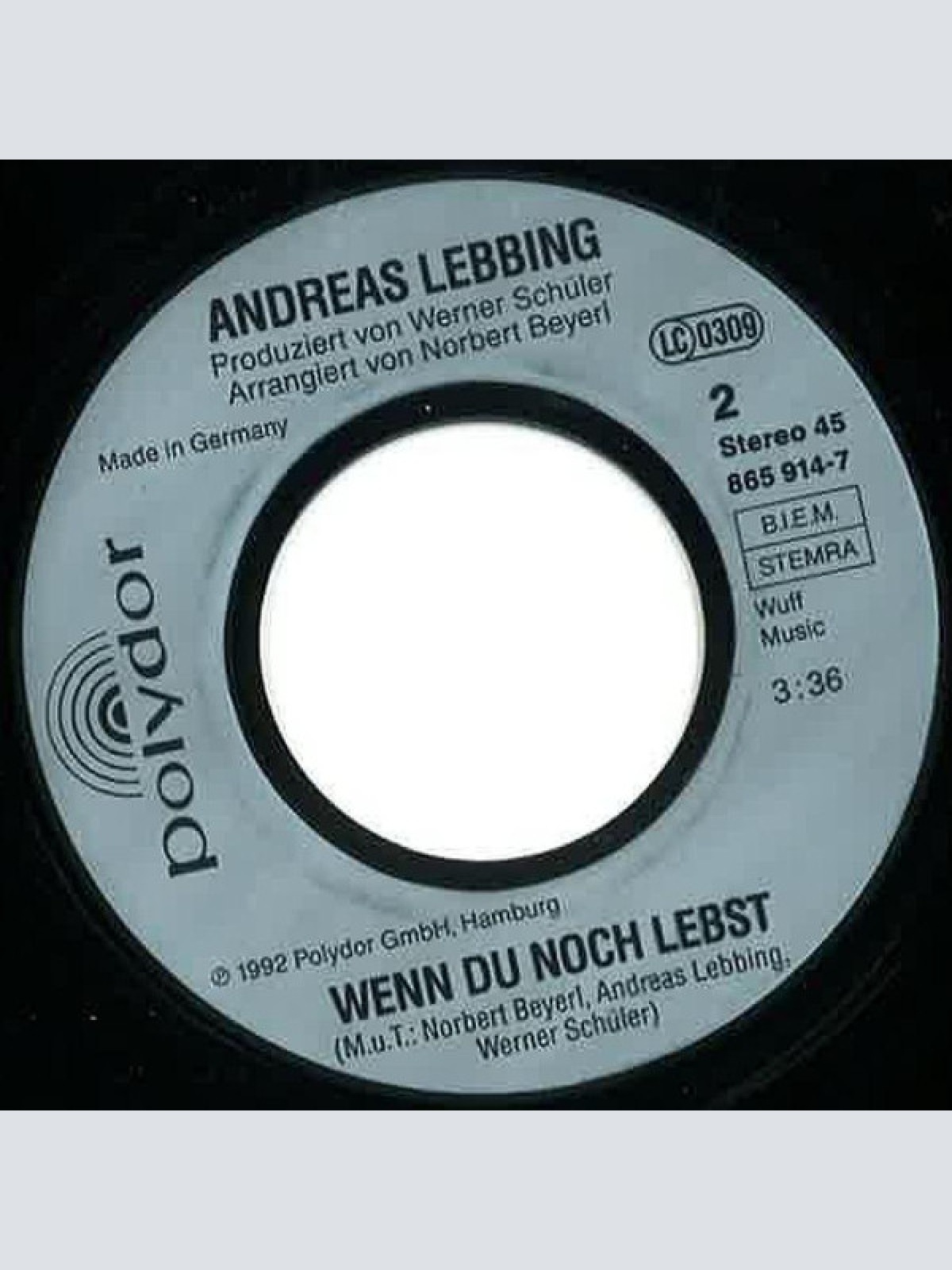 Vinyl / Andreas Lebbing - Bis Der Sturm Vorüberzieht