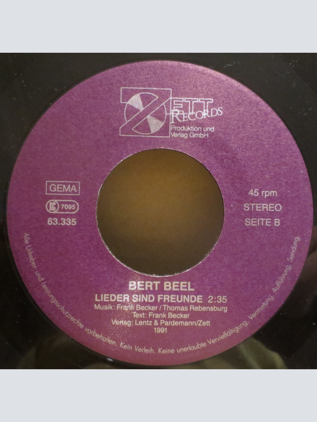 Vinyl / Bert Beel - Hallo Nachbar