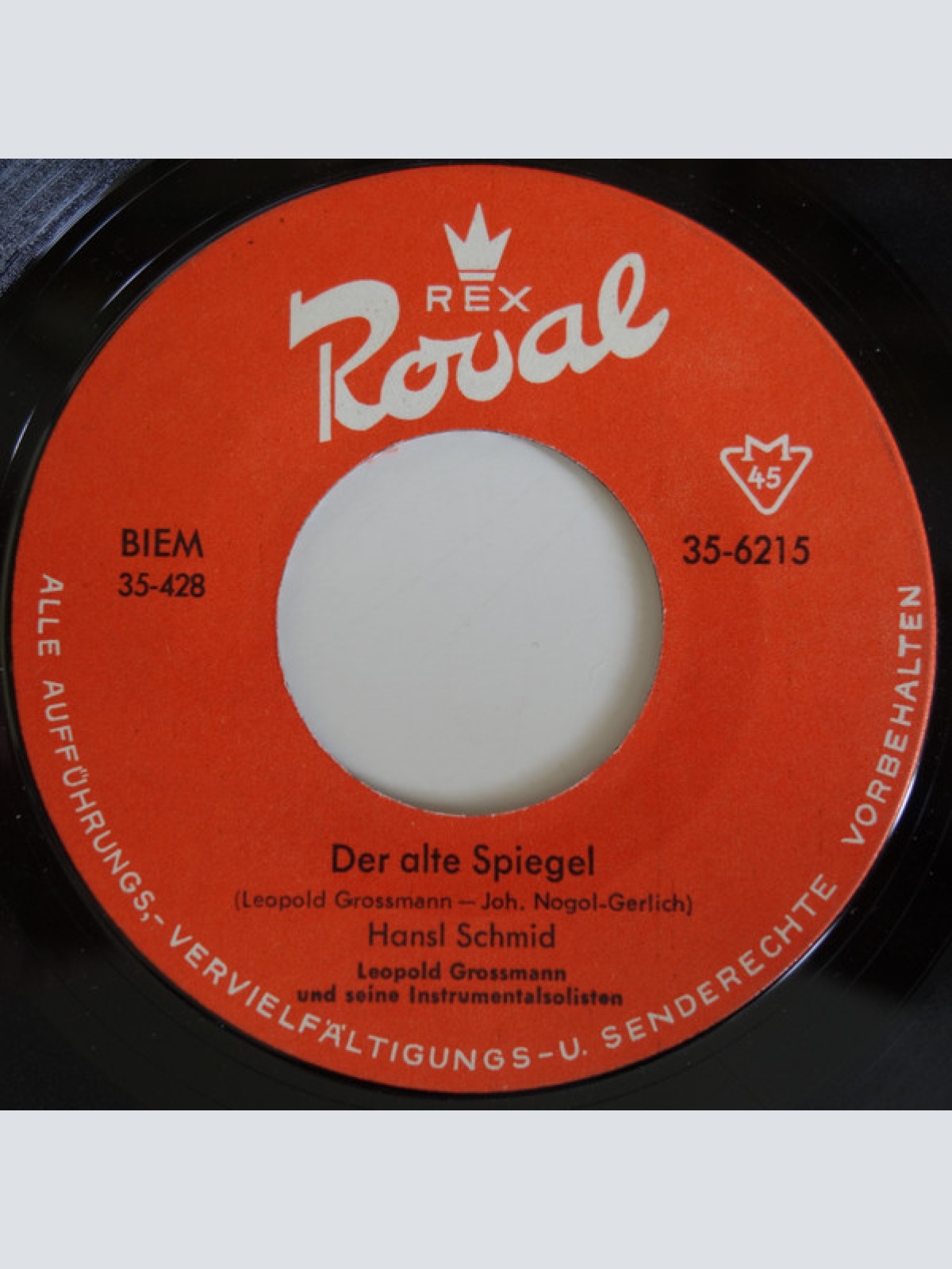 Vinyl / Hansl Schmid - Das >>Kleine-Blatt<<-Lied / Der Alte Spiegel