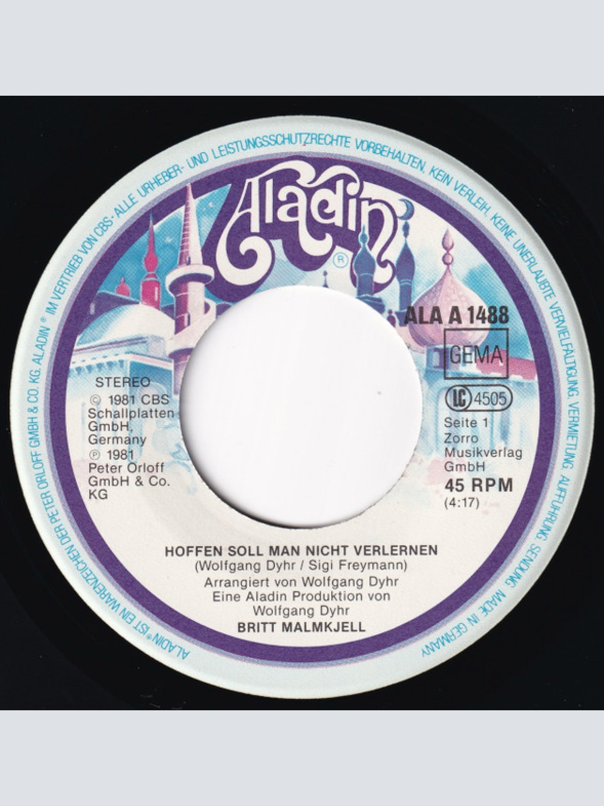 Vinyl / Britt Malmkjell - Hoffen Soll Man Nicht Verlernen / Hör Mal Du Und Ich