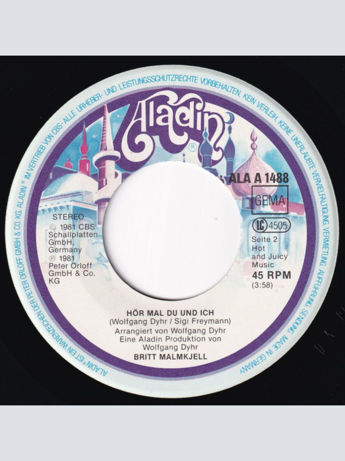 Vinyl / Britt Malmkjell - Hoffen Soll Man Nicht Verlernen / Hör Mal Du Und Ich