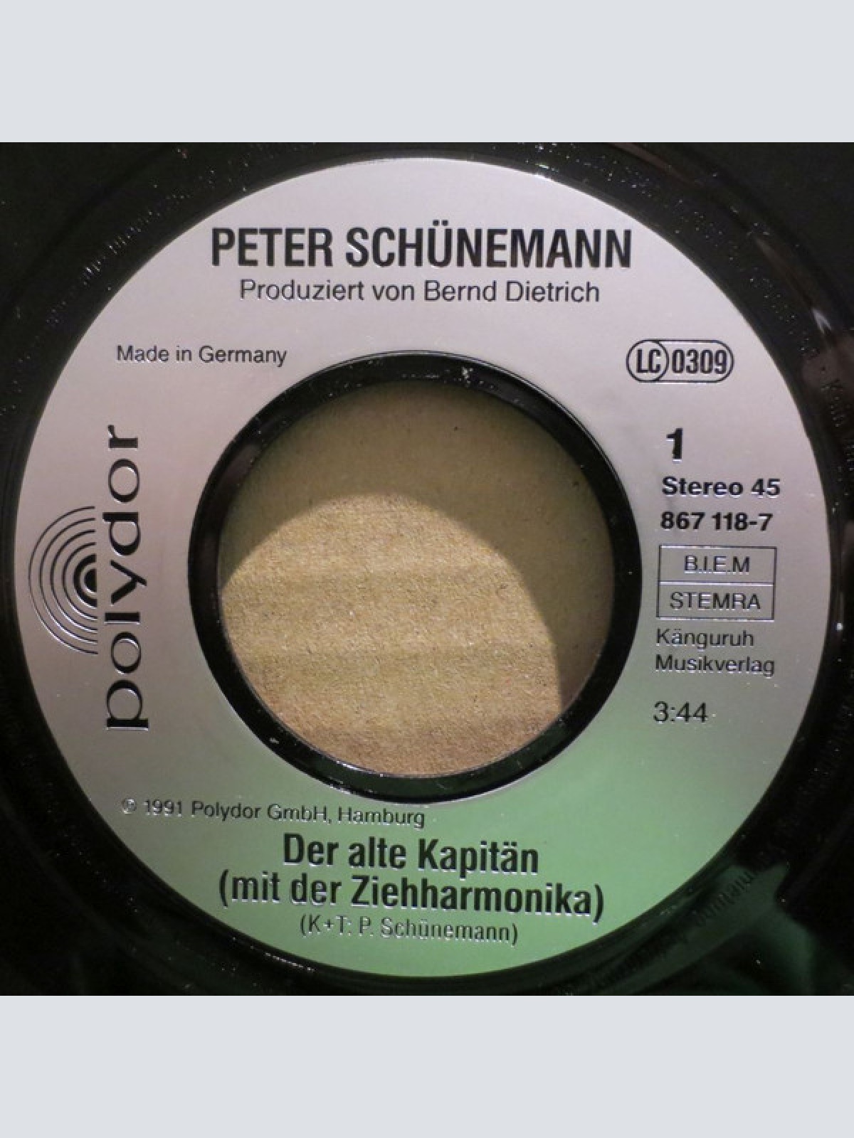 Vinyl / Peter Schünemann - Der Alte Kapitän (Mit Der Ziehharmonika)