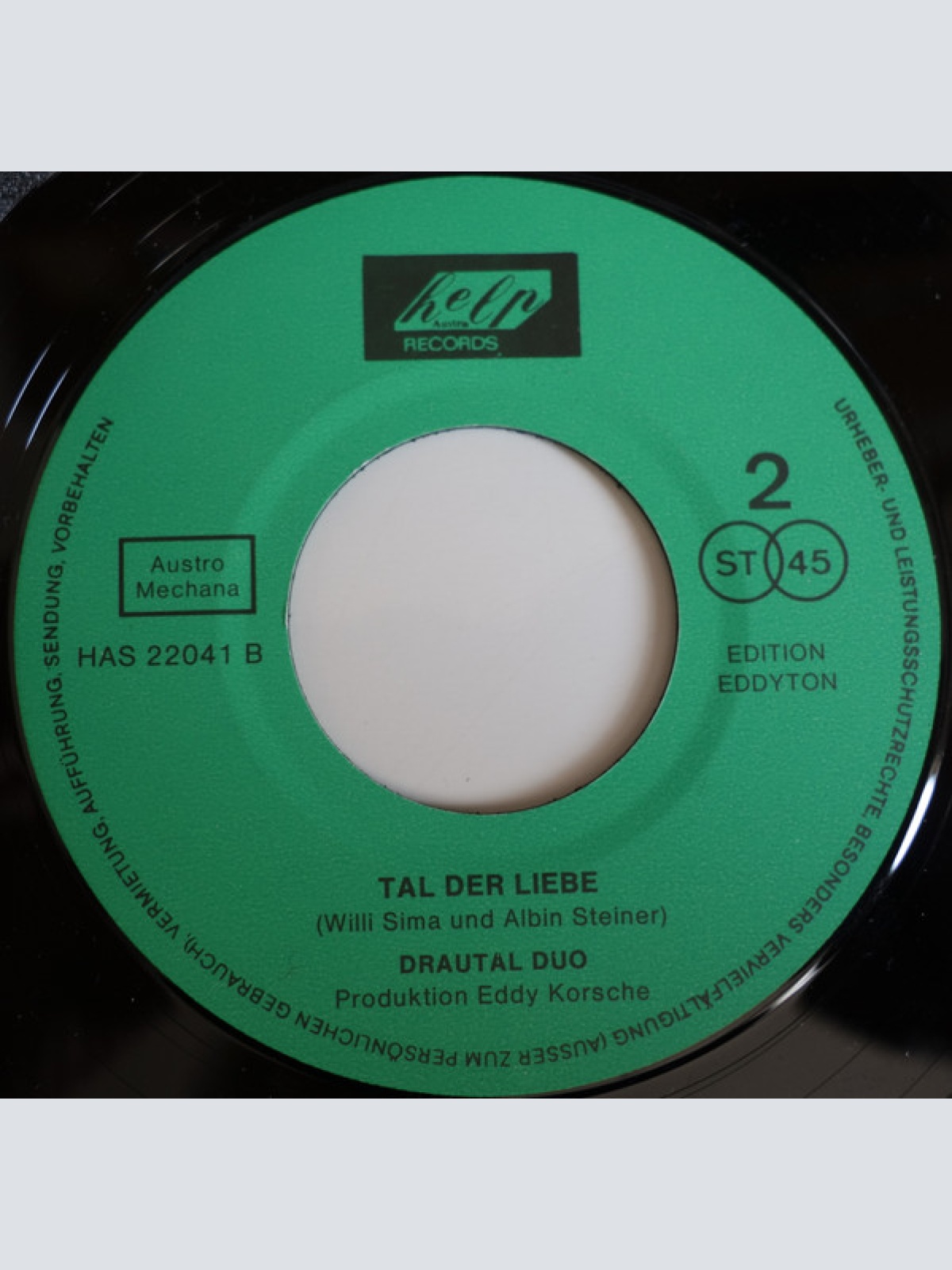 Vinyl / Drautal Duo - Bravo Franz / Tal Der Liebe