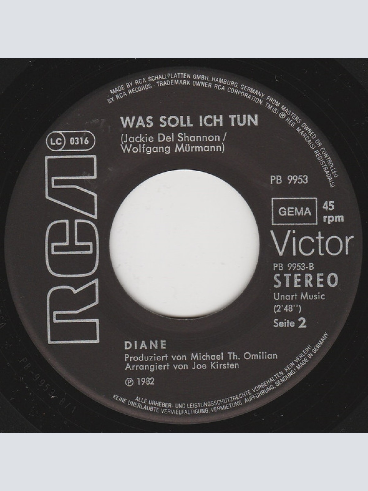 Vinyl / Diane (33) - Ich Glaube An Mich